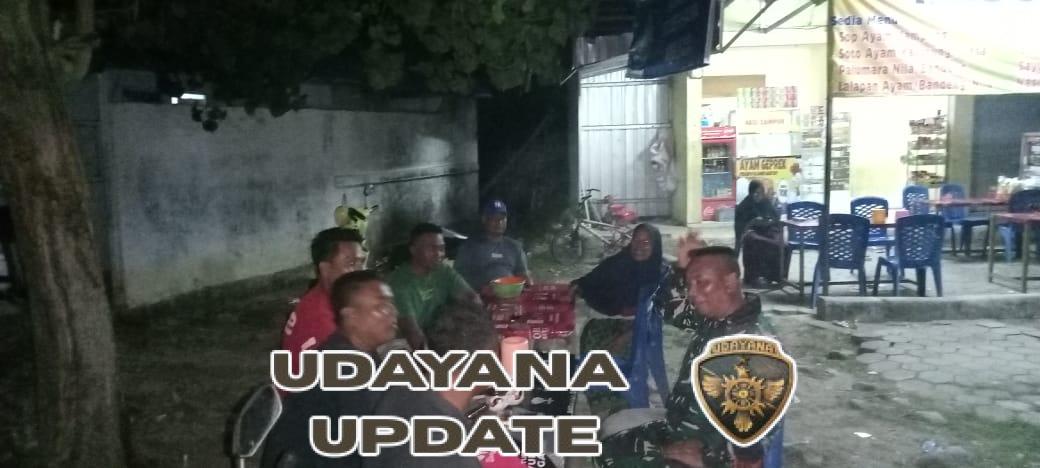 Babinsa Koramil 1614-03 Hu’u Gelar Ronda Malam Bersama Warga Daha