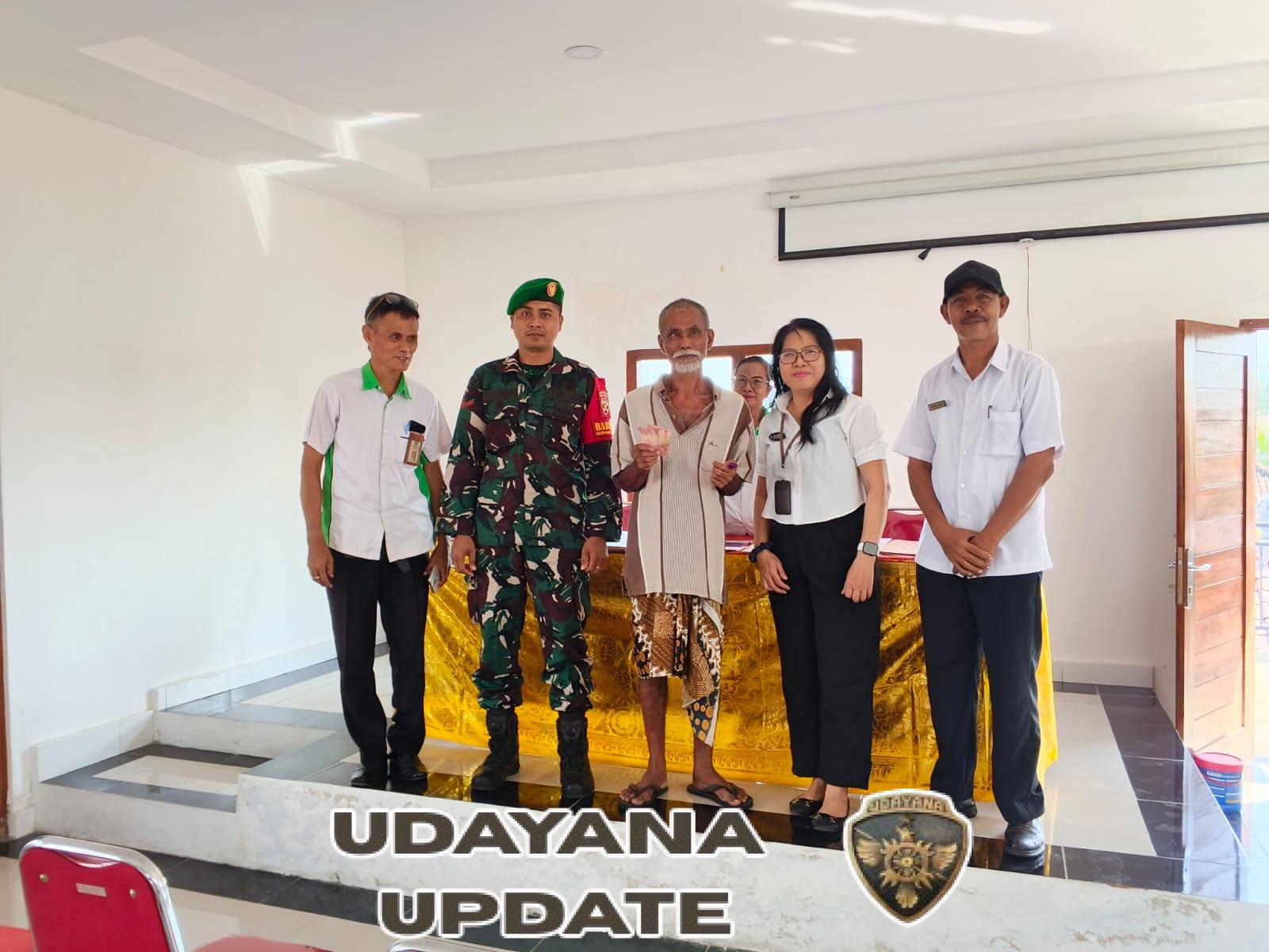 Pastikan Sesuai Ketentuan, BLT DD Di Desa kamasan Dikawal Babinsa