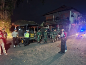 Monitoring perkembangan situasi wilayah Kodim 1623/Karangasem dan Koramil jajaran laksanakan patroli gabungan.