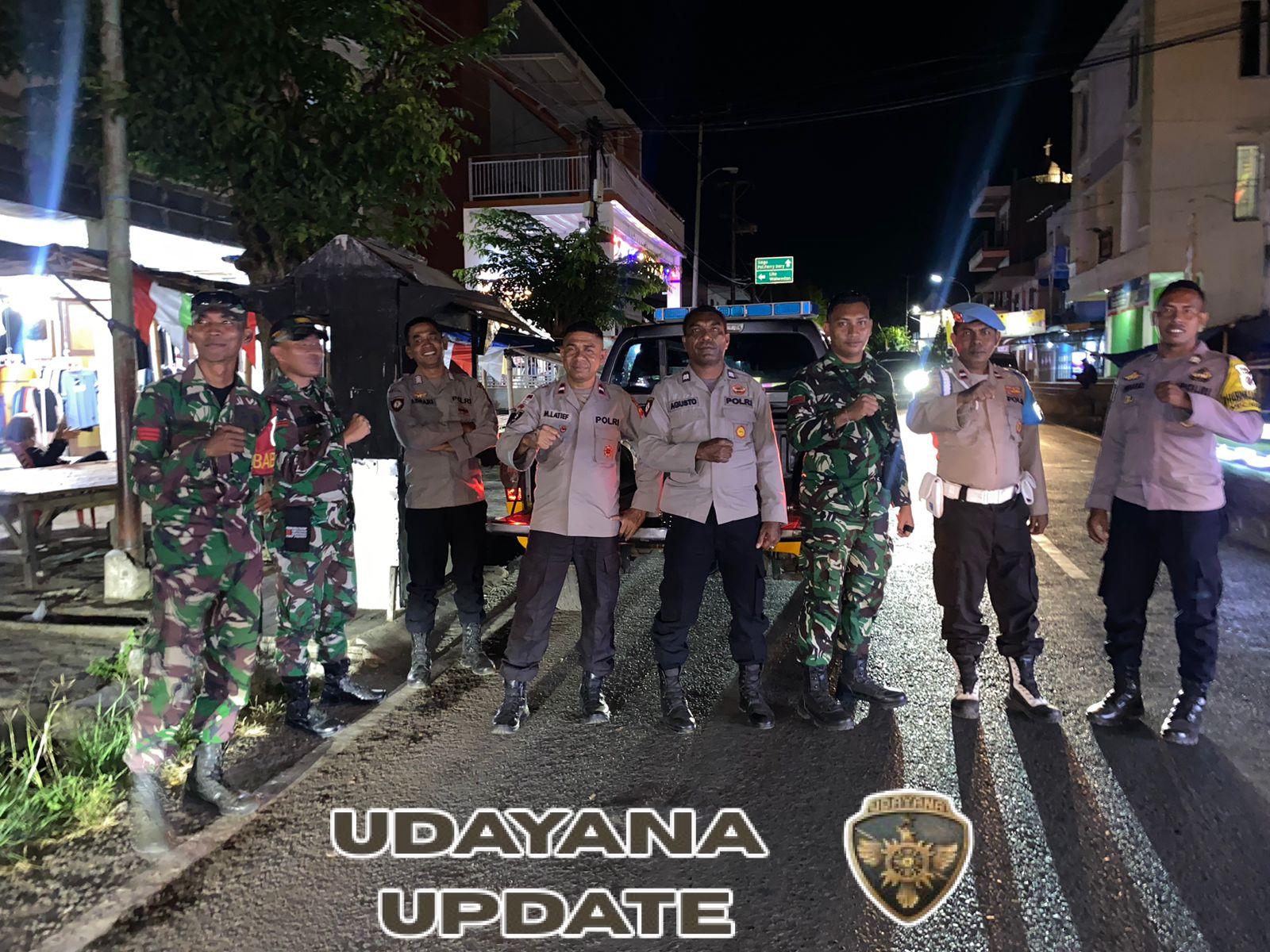 Ciptakan Suasana Kondusif, Babinsa Koramil 1624-02/Adonara Laksanakan Patroli Gabungan