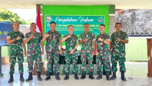 Anggota Kodim 1613/Sumba Barat Terima Penyuluhan Hukum dari Kumdam IX/Udayana