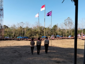 Serka Tasrip Hadiri Upacara Pembukaan Kemah Pramuka GERILIYA di Empang