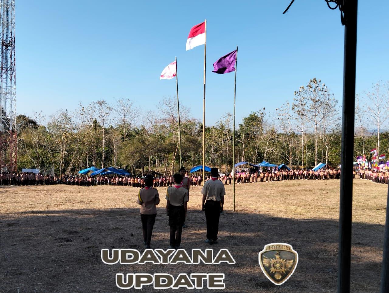 Serka Tasrip Hadiri Upacara Pembukaan Kemah Pramuka GERILIYA di Empang