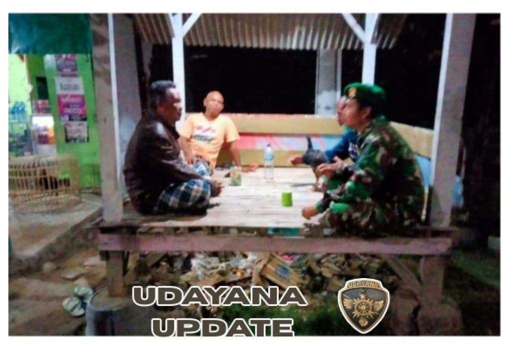 Babinsa Koramil 1628-04/Poto Tano Laksanakan Patroli Malam Jaga Kamtibmas