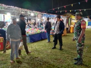 Wujudkan Rasa Aman, Babinsa dan Bhabinkamtibmas Bersinergi Kawal Tembuku Fiesta 2025