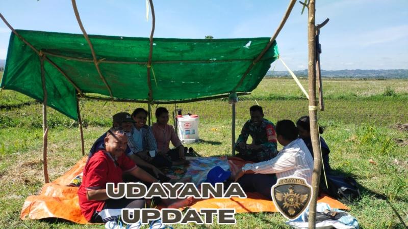 Babinsa Kopda Siprianus Juanda Mau Serap Aspirasi Petani di Desa Hauteas