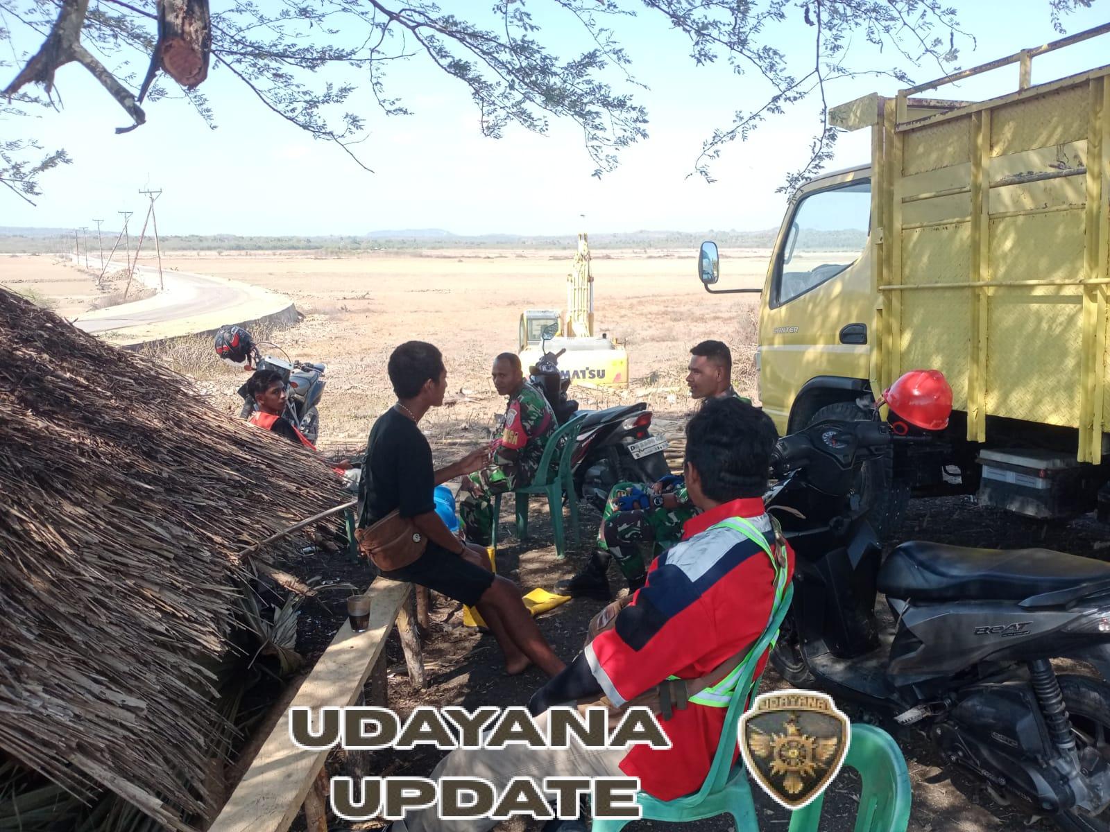 Kodim 1627/Rote Ndao Amankan Pembangunan Kawasan Sentra Industri Garam Nasional