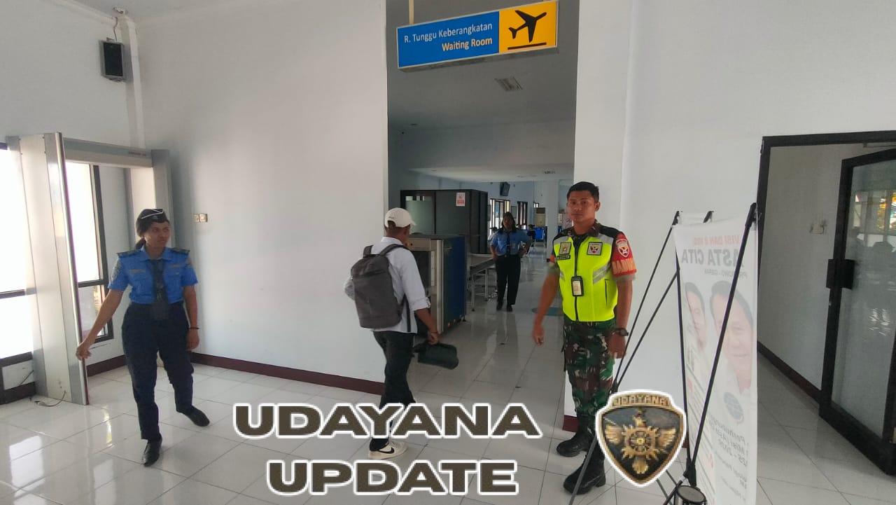Babinsa Koramil 1624-03 Lewoleba Hadir Jaga Keamanan Bandara Wunopito