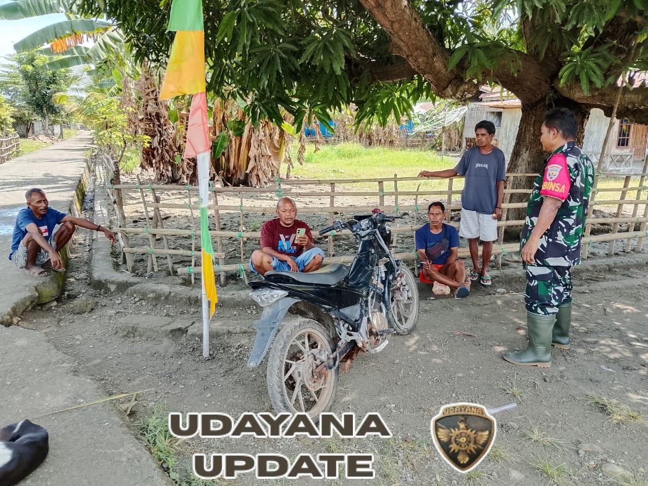 Babinsa Kodim 1602/Ende Gelar Pamwil dan Komsos di Desa Binaan