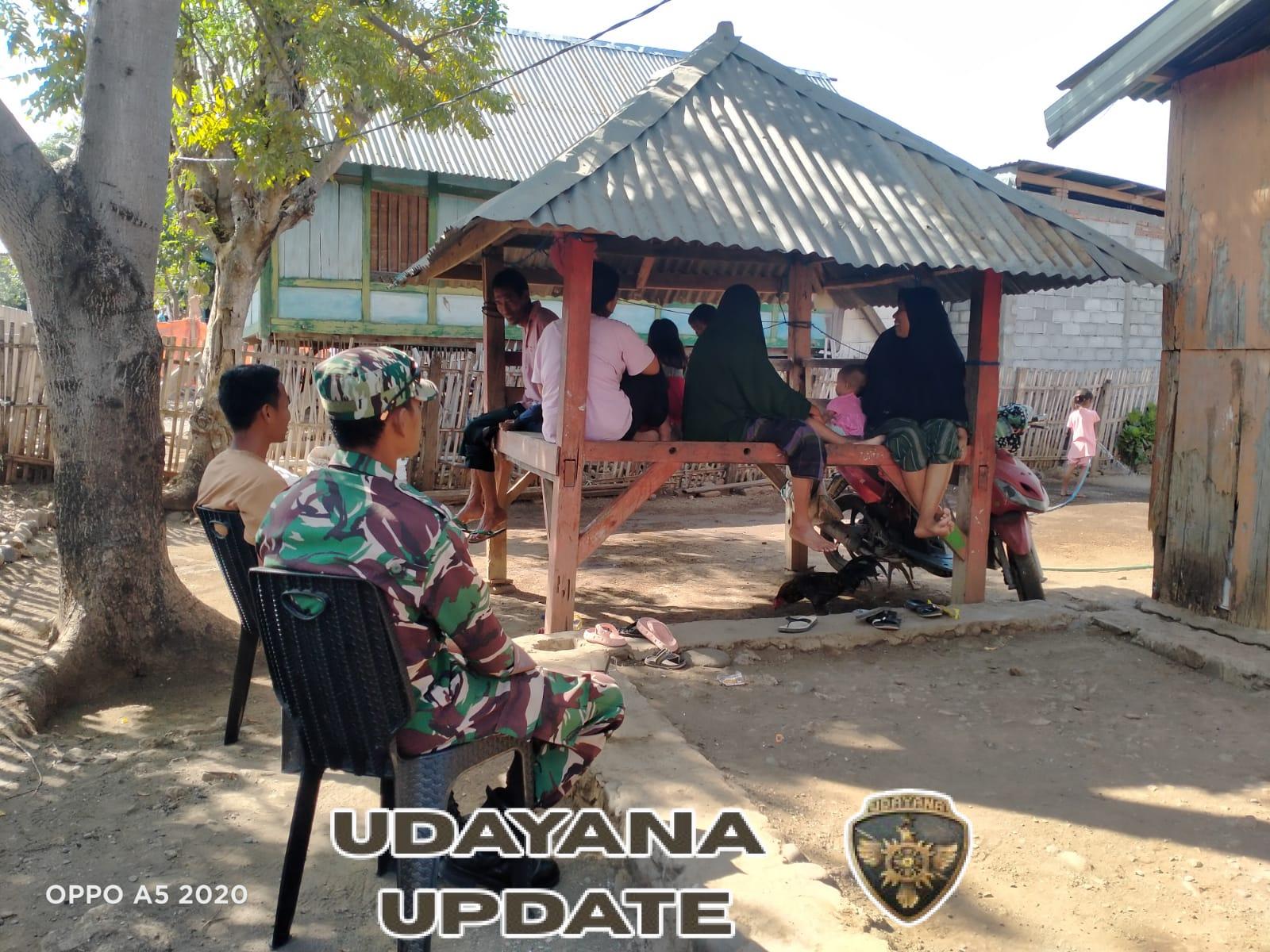 Babinsa Lasi Jalin Silaturahmi, Ajak Warga Bersama Jaga Kamtibmas