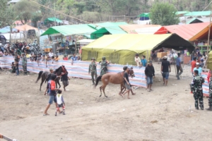 Kasdim 1608/Bima Pimpin Apel Pengamanan Kejuaraan Pacuan Kuda Walikota Bima Cup 2025