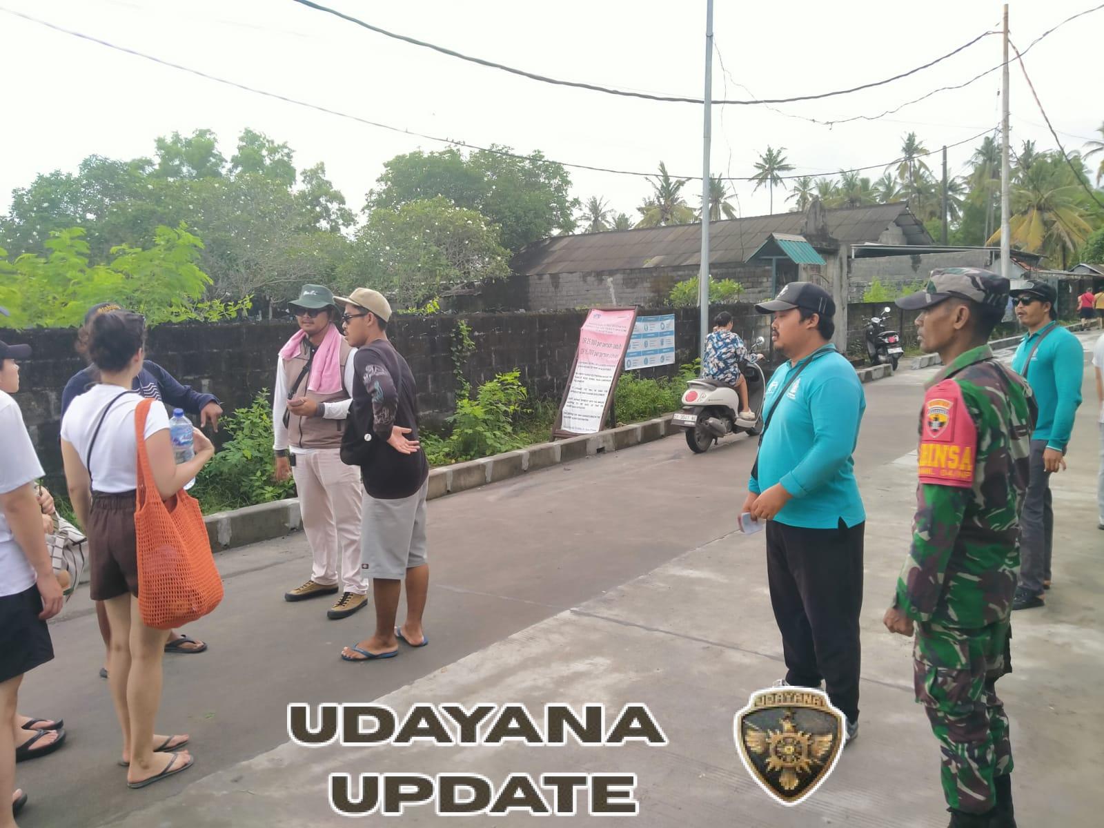 Koramil Nusa Penida Gelar Pemantauan Dan Patroli Di pelabuhan banjar Nyuh