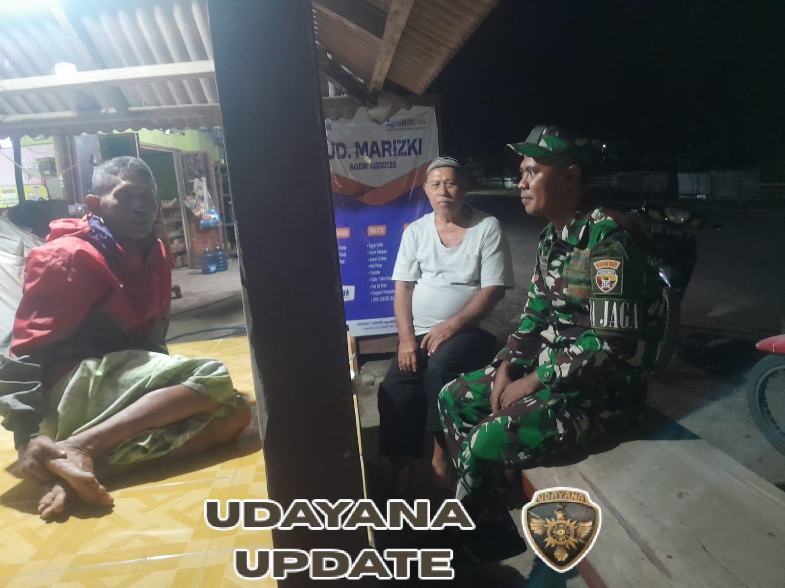 Babinsa Koramil 1628-04/Poto Tano Patroli Malam untuk Wujudkan Kamtibmas Kondusif