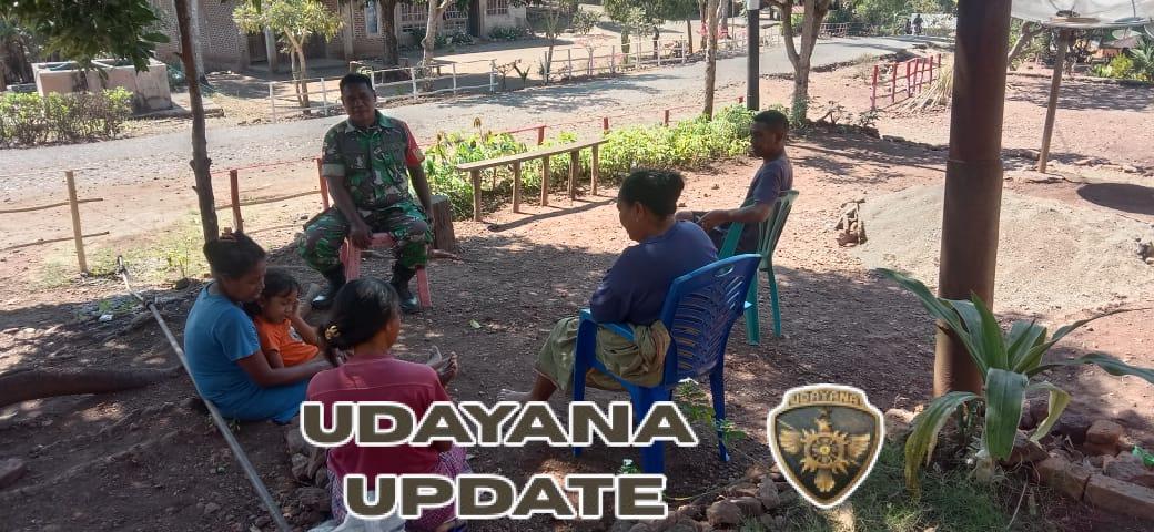 Sertu Yulius David Ajak Warga Desa Makun Bangkit Lewat Arahan Positif