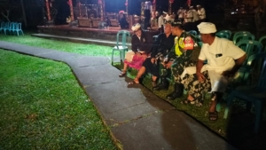 Sinergitas Babinsa, Bhabinkamtibmas dan Pecalang Kawal Pementasan Sakral Calonarang