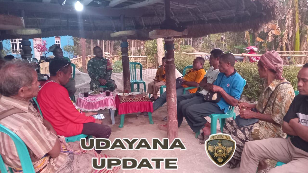 Pererat Silaturahmi, Serda Agus Takesan Ajak Warga Kuatae Ciptakan Lingkungan Harmonis