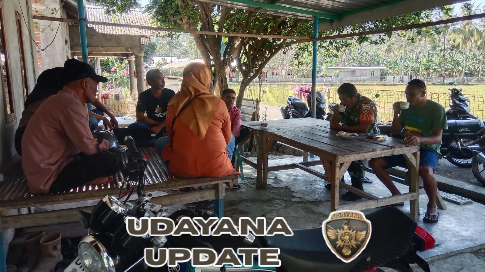 Babinsa Desa Tebo Laksanakan Komsos dan Monitoring Wilayah Binaan