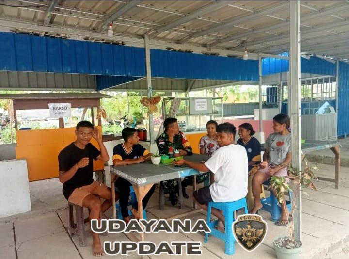 Babinsa Bakunase Dampingi Siswa PKL Jaga Kedisiplinan Belajar