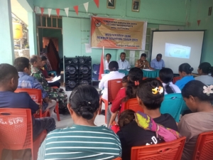 Babinsa Koramil 04/Kewapante Hadiri Rapat Evaluasi Penanganan Stunting di Desa Watokobu