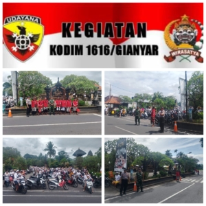 Babinsa Ida Bagus Oka Bisma Ajak Warga Jaga Ketertiban dan Kebersihan saat Persembahyangan