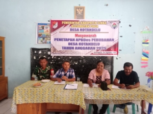 Babinsa Turut Serta Dalam Penetapan APBDes Perubahan 2025 di Desa Kotandelu, Kecamatan Paga