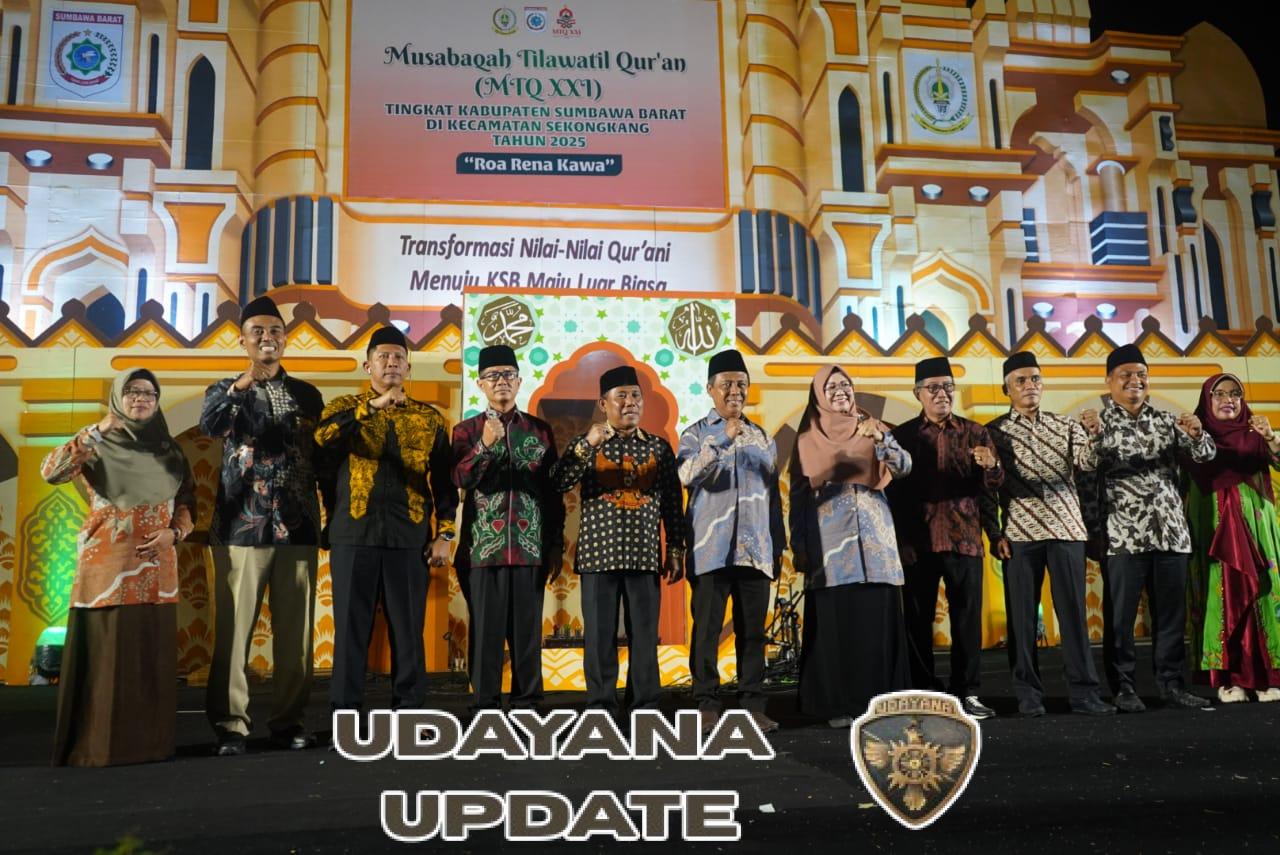 Dandim 1628/Sumbawa Barat Hadiri Penutupan MTQ XXI Tingkat Kabupaten di Sekongkang