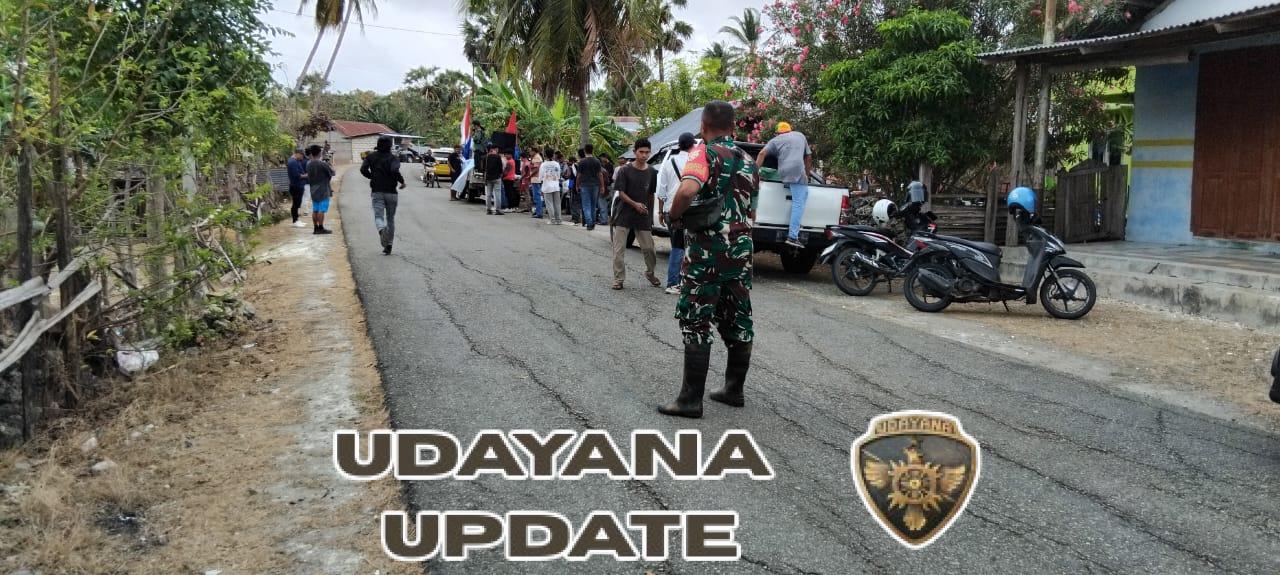 Koptu Meli Sudarli Lakukan Monitoring Perkumpulan Massa di Desa Oehandi