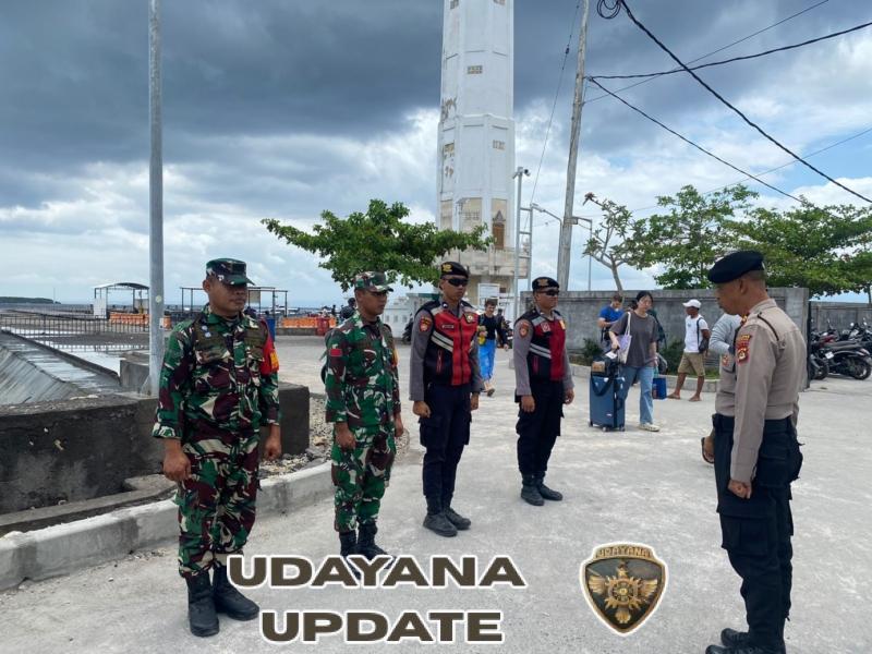 Kuatkan Sinergi Wujudkan Kondusifitas Wilayah, Koramil Dan Polsek Nusa Penida Gelar Patroli Gabungan