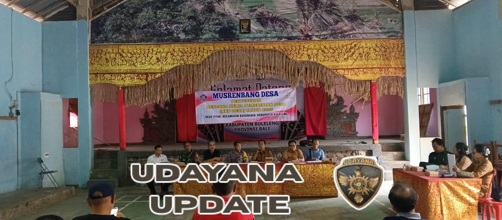 Hadir di Musrenbangdes, Babinsa Desa Titab Bahas Pembangunan Prioritas Tahun 2026