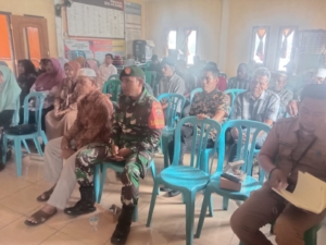 Babinsa Air Suning Hadiri MUSDESUS Penggunaan Dana Desa TA 2025