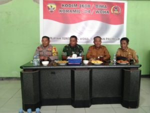 Dukung  HUT TNI ke-80, Rapat Koordinasi Masyarakat dan Aparat di Woha Berjalan Lancar