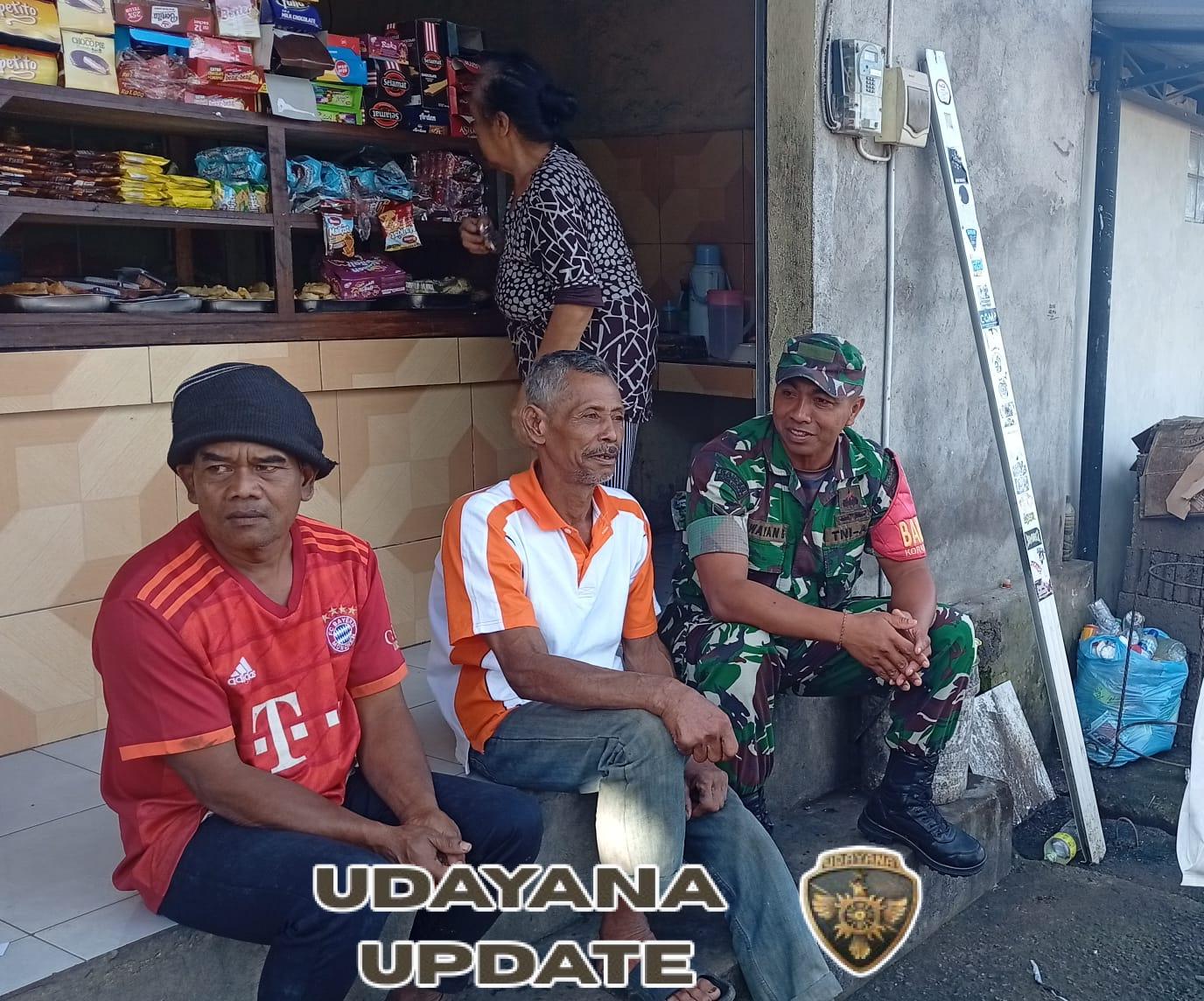 Wujudkan Pembinaan Teritorial, Babinsa Desa Undisan Pererat Hubungan Lewat Komsos