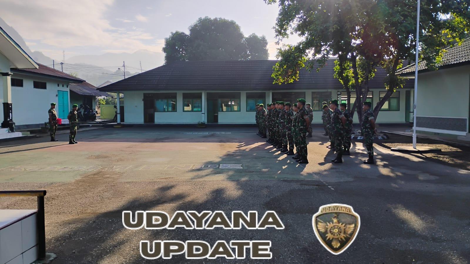 Tingkatkan Kedisiplinan, Kodim 1602/Ende Laksanakan Apel Pagi Rutin