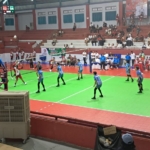 Anggota Kodim 1623/Karangasem turut amankan kejuaraan kejuaraan bola voli Porprov Bali XVI tahun 2025.