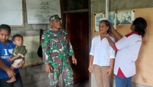 Monitoring Posyandu ILP, Babinsa Ajak Warga Jaga Kesehatan Keluarga