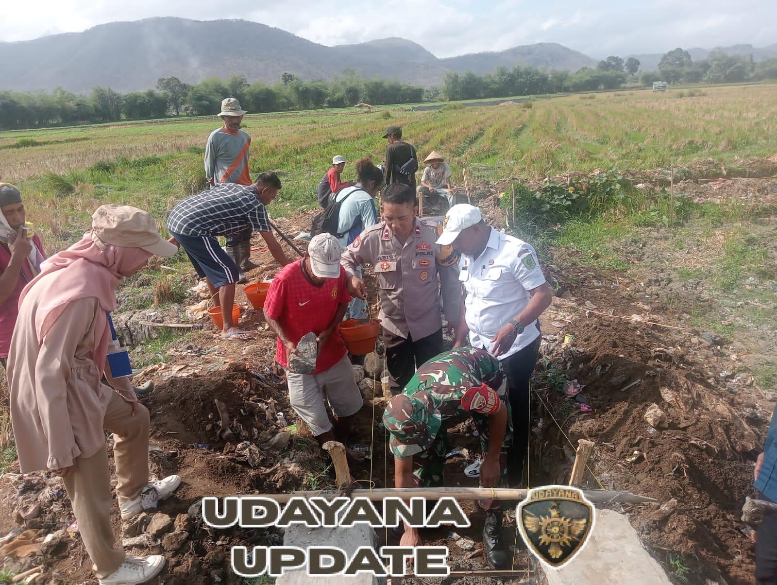 Serka Hasan Dampingi Warga dan Pihak BWS pada Pembangunan Saluran Irigasi di Palibelo