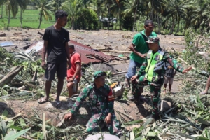 Dandim 1625/Ngada Laporkan Situasi Terkini Penanganan Banjir di Mauponggo, Nagekeo
