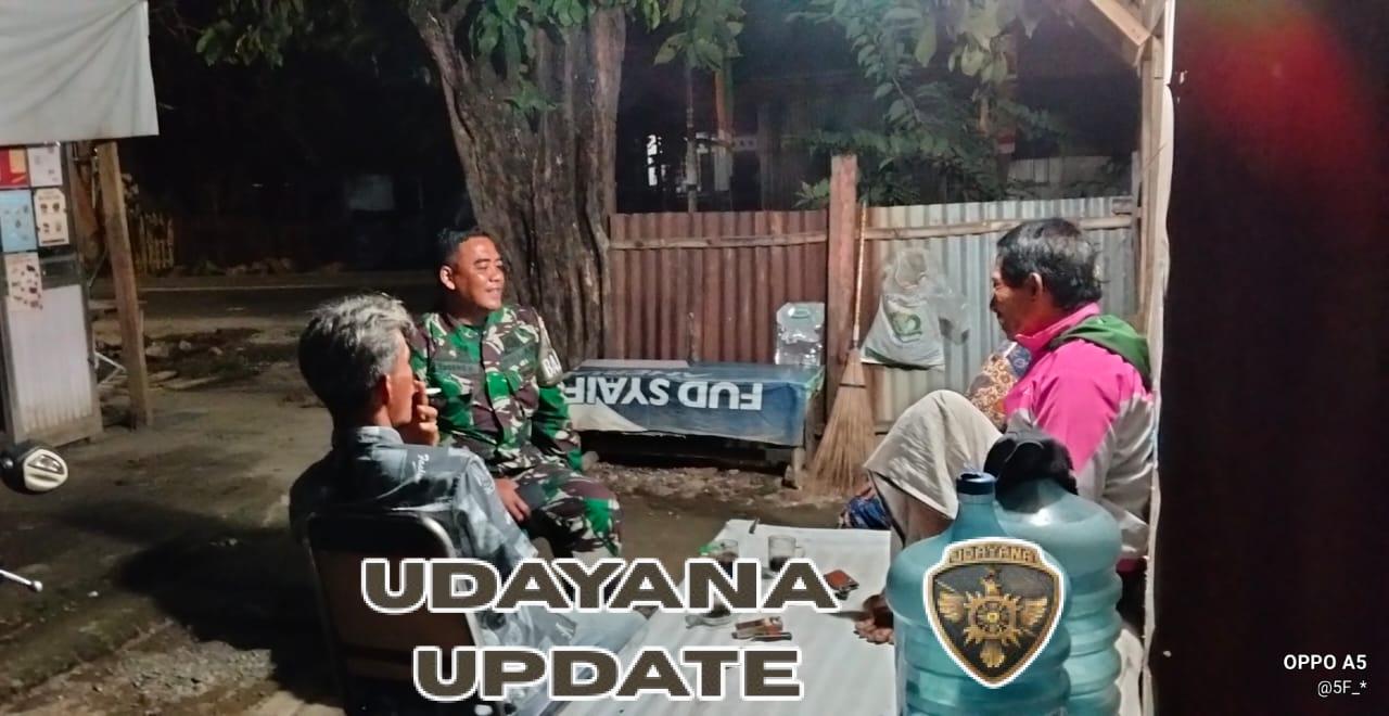 Babinsa Koramil 1628-03/Seteluk Patroli Malam Wujudkan Situasi Kondusif