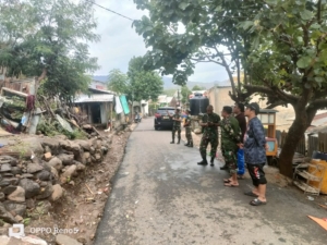 Dandim 1628/Sumbawa Barat Tinjau Kondisi Korban Longsor di Desa Mantun