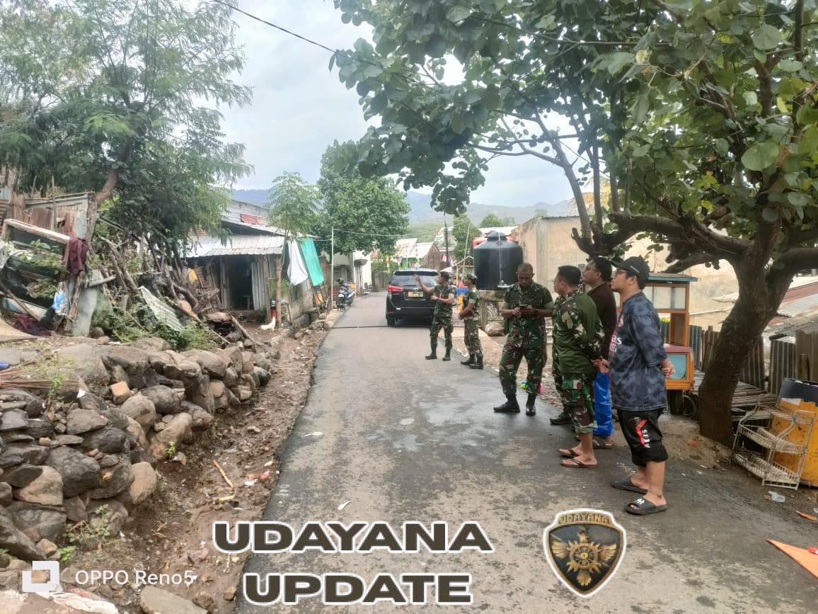 Dandim 1628/Sumbawa Barat Tinjau Kondisi Korban Longsor di Desa Mantun