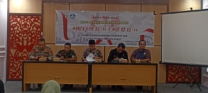 Kasdim 1628/KSB Hadiri Rapat Koordinasi Persiapan Harlah KSB ke-22 dan HUT RI ke-80