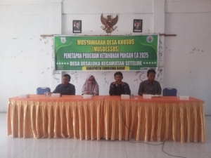 Babinsa Hadiri Musdesus Desa Desaloka, Bahas Ketahanan Pangan 2025