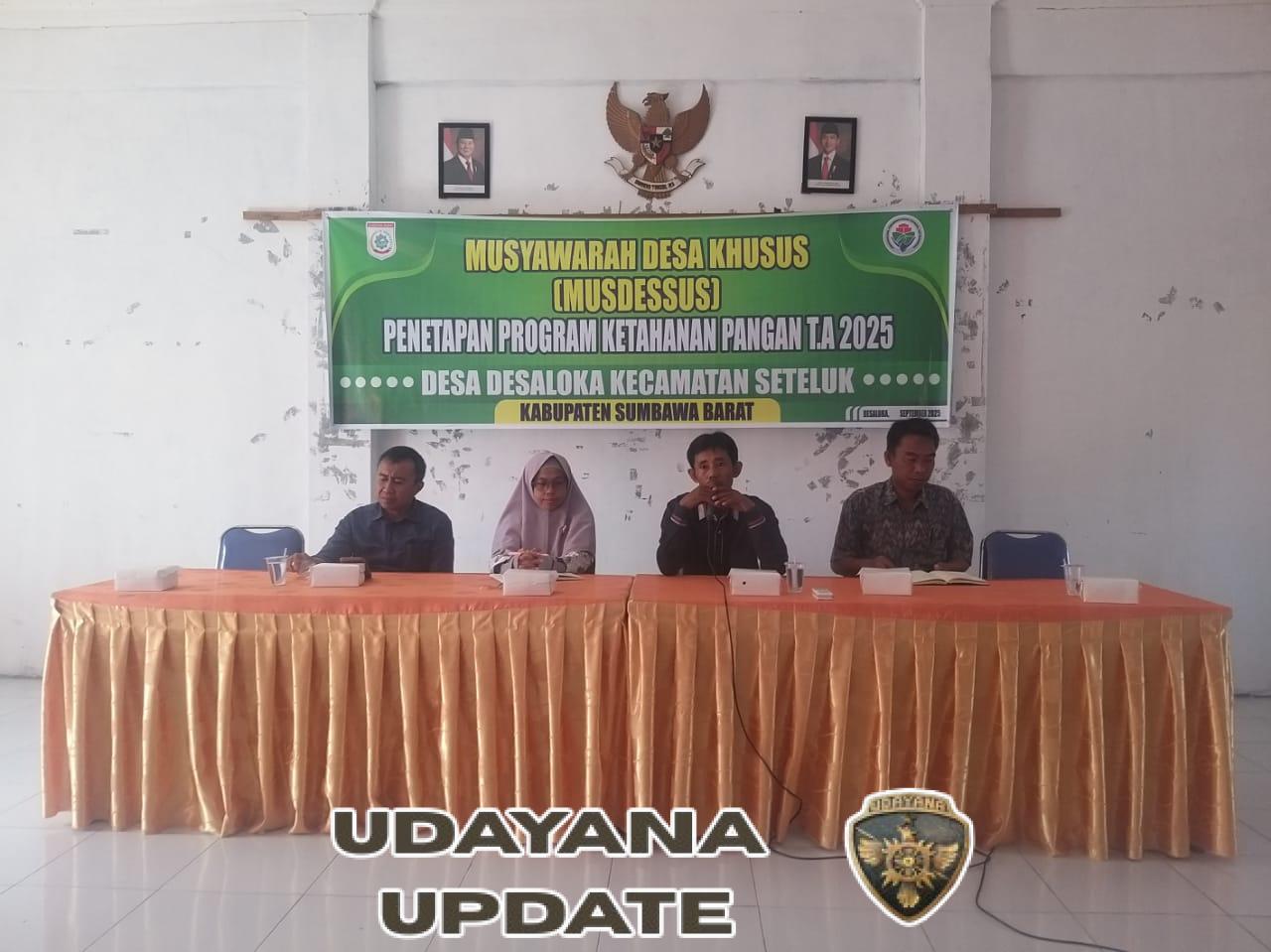Babinsa Hadiri Musdesus Desa Desaloka, Bahas Ketahanan Pangan 2025