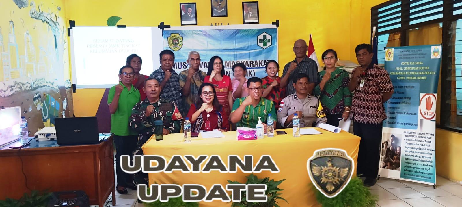 Babinsa Oebobo Dukung Kelurahan Siaga Tangani Prioritas Masalah Kesehatan