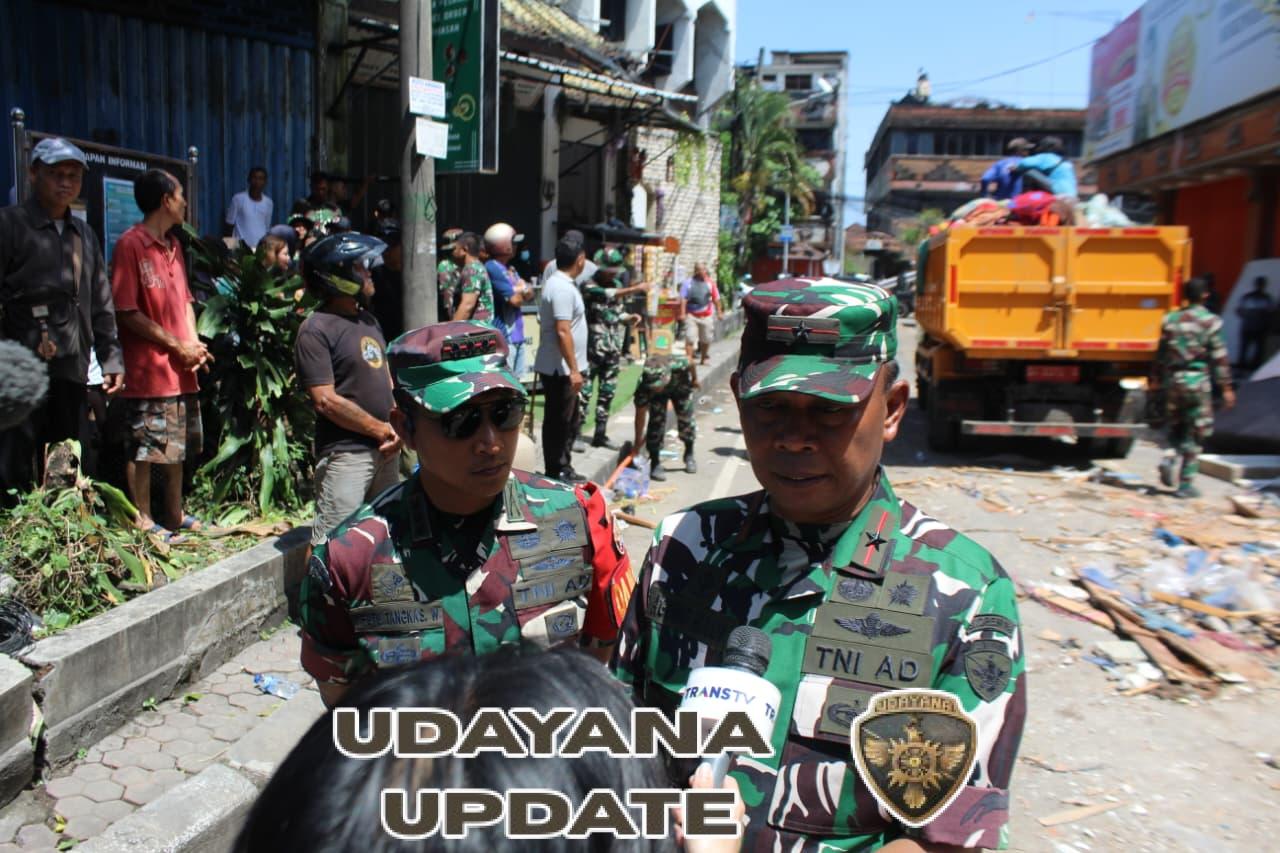 Brigjen TNI Ida Idewa Agung Hadisaputra Terjun Langsung Normalisasi Pasar Badung