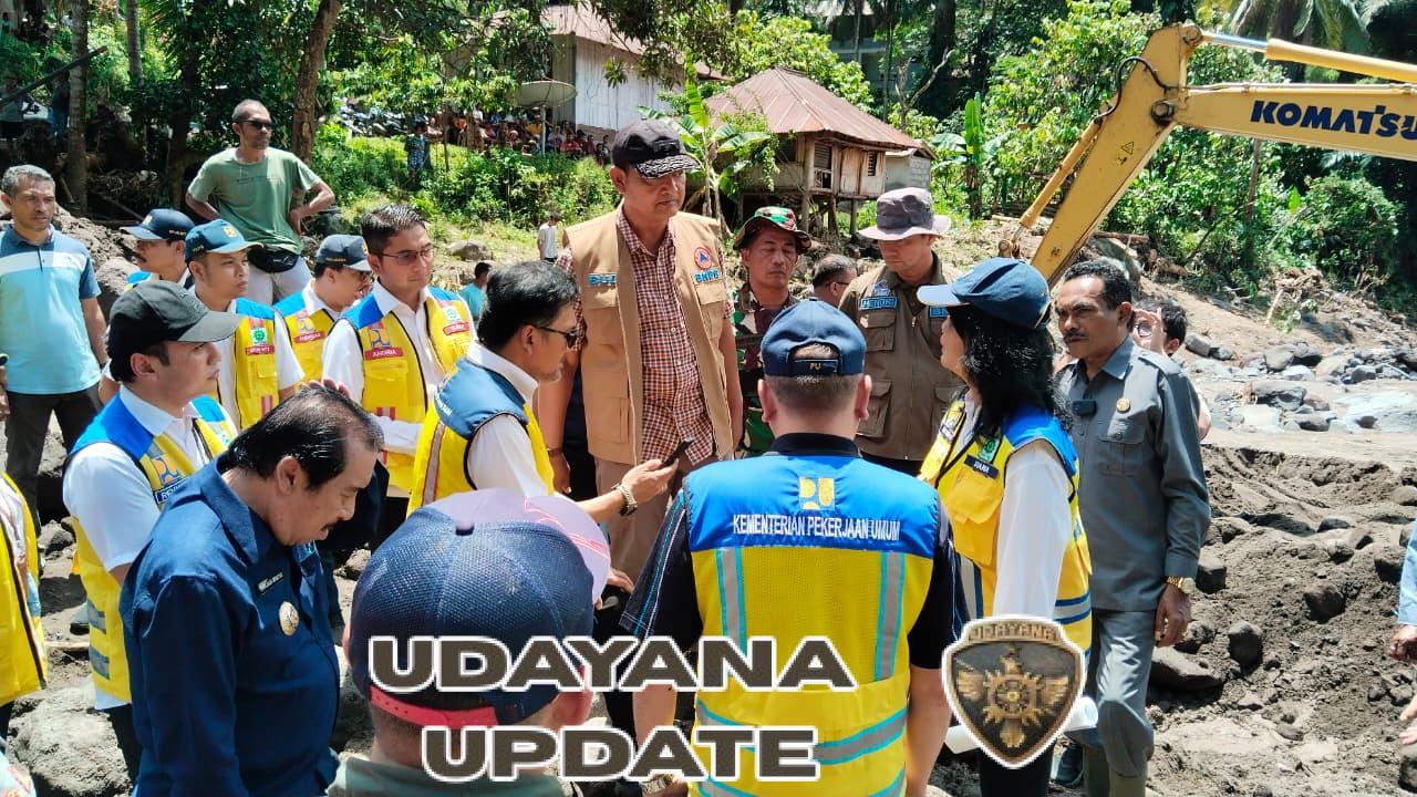 Deputi III BNPB Mayjen TNI Budi Irawan Tinjau Lokasi Banjir Bandang dan Tanah Longsor di Nagekeo