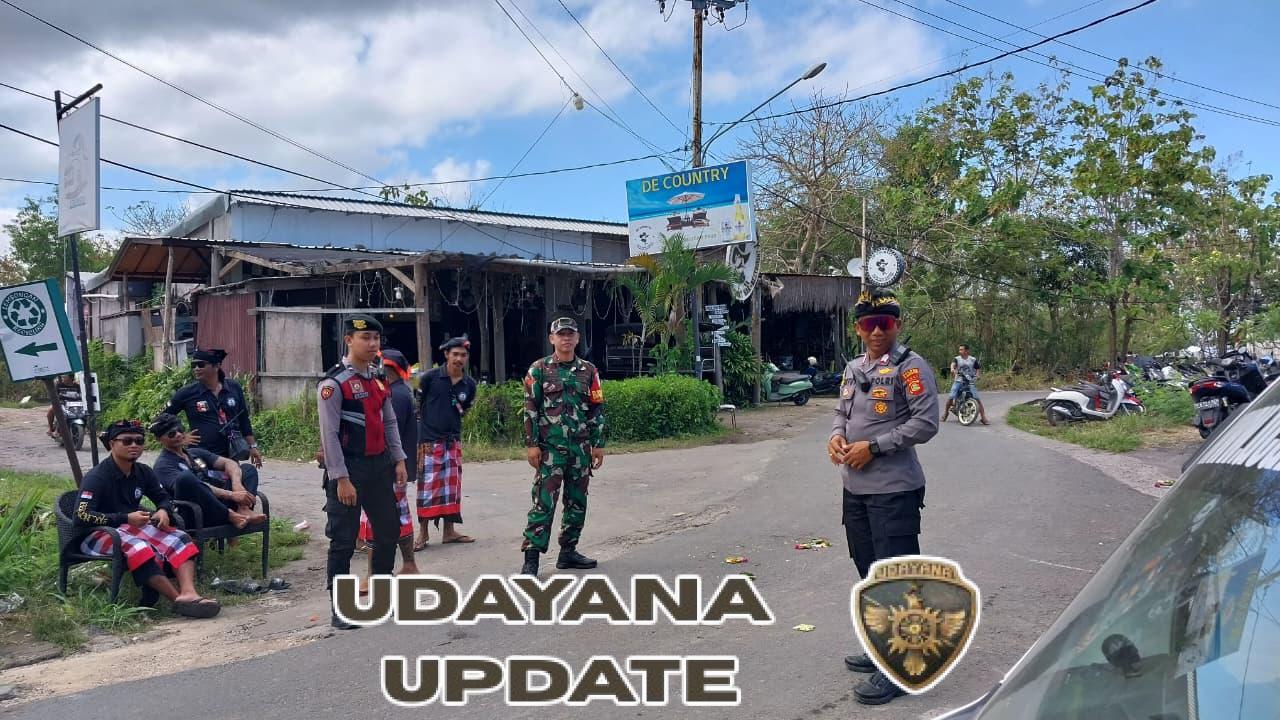 Babinsa Koramil Nusa Penida Beri Pengamanan Upacara Ngulapin