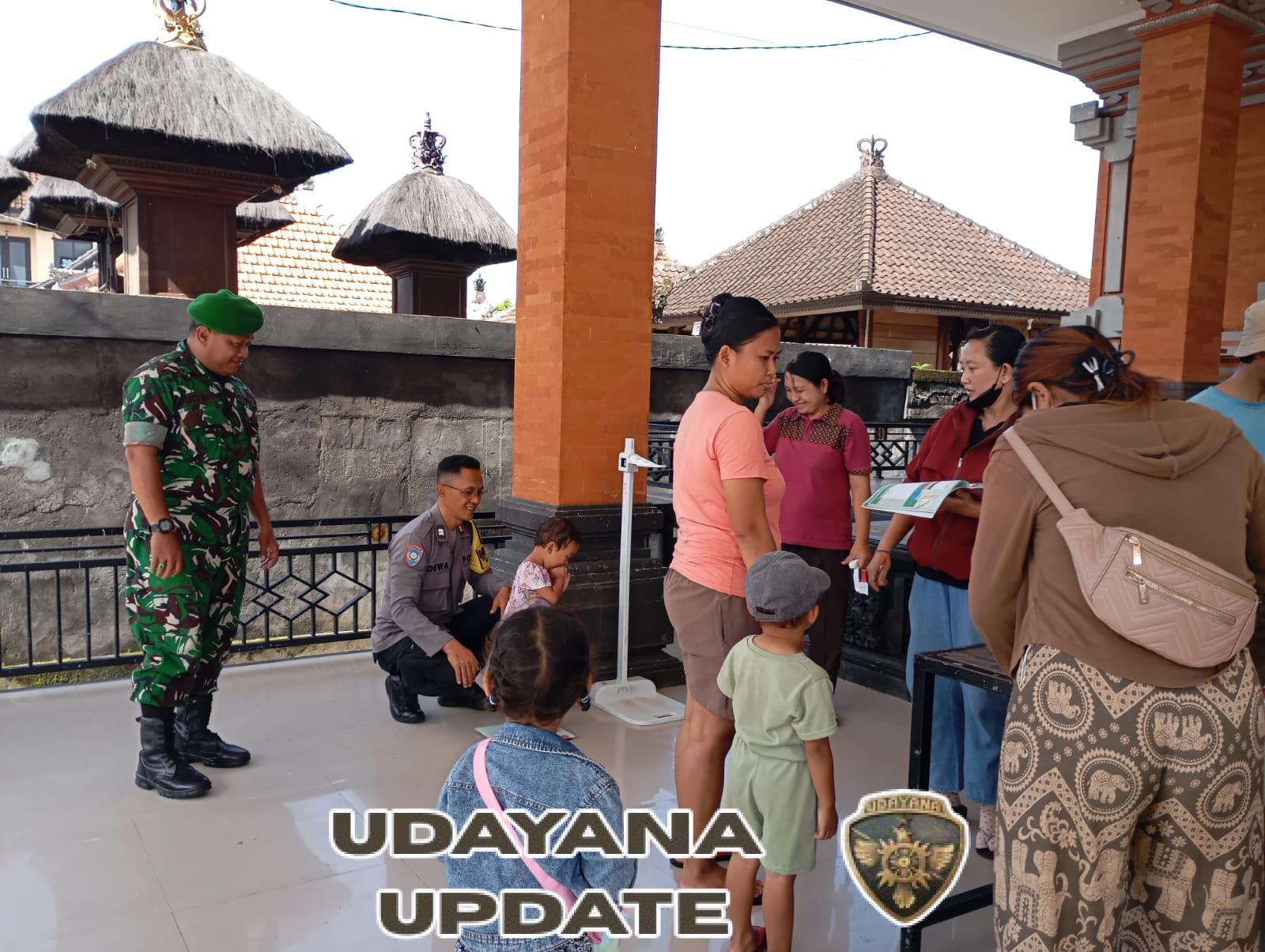 Babinsa Gianyar Dampingi Posyandu, Wujud Nyata Cegah Stunting Sejak Dini