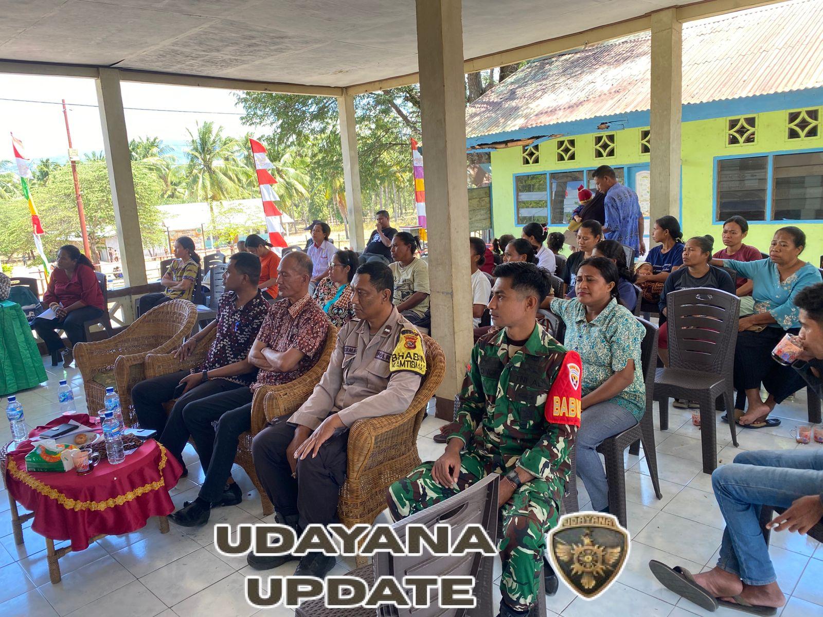 Babinsa Koramil 1603-04/Kewapante Hadiri Musyawarah Rembuk Stunting di Desa Waiara