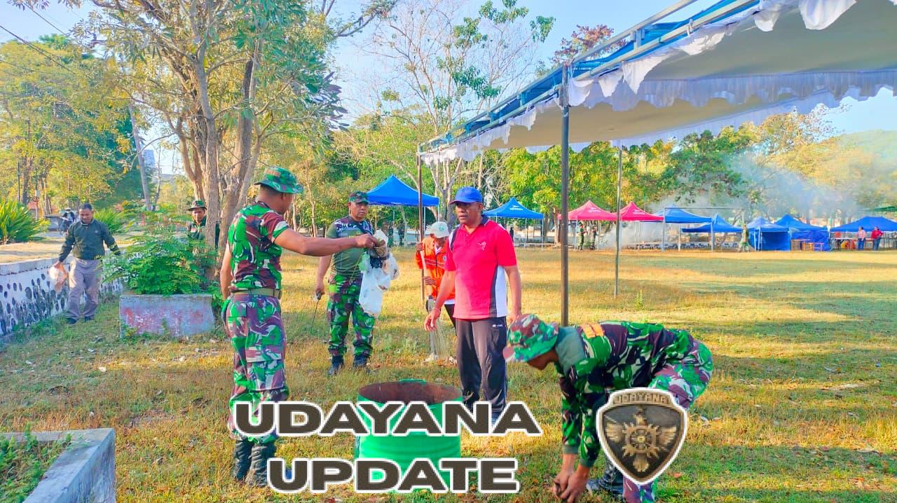 Kodim 1618/TTU dan Pemda TTU Kompak Gelar Kerja Bhakti Sambut HUT Kota Kefamenanu ke-103